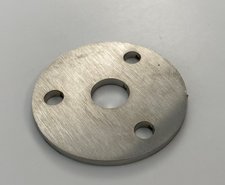 voetplaat metaal onbehandeld 