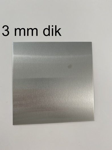 Vooruitgang Hoogte Omtrek inox plaat 3 mm dik - Metaalshop.be