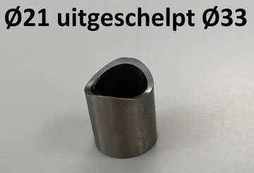afstandsbus Ø 21 uitgeschelpt Ø 33 mm 