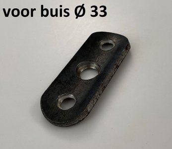 bevestigingsplaatje voor buis Ø 33