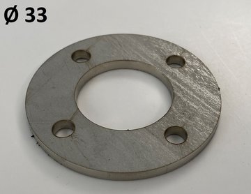 voetplaat Ø 33 mm