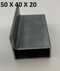 vleugelbuis 50 X 40 X 20 mm