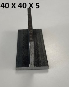 T-profiel 40 X 40 X 5 mm 