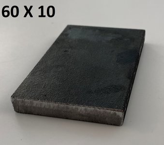 plat staal 60 X 10 mm 