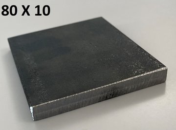 plat staal 80 X 10 mm