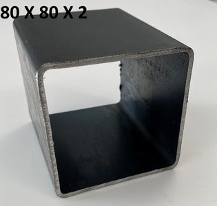 koker vierkant 80 X 80 X 2 mm 