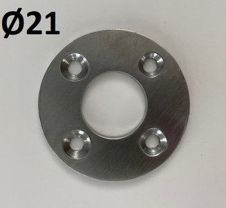 voetplaat Ø 21 mm 