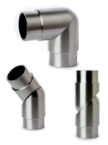 rondbocht  90° inox