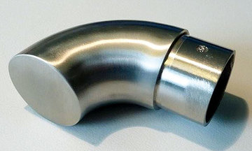 rondbocht  1 uiteinde  inox 