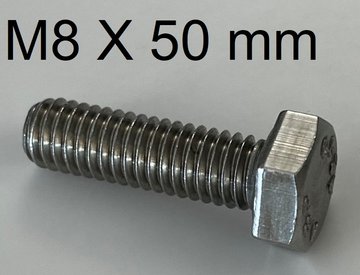 bout met 6 kant kop M8 X 50 mm