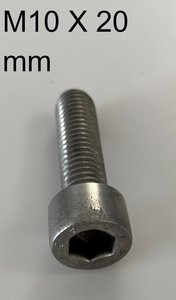 verzinkt inbusbout M10 X 20 mm