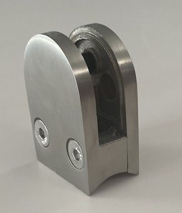 Glasklem voor op ronde buis