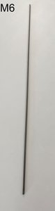 inox draad einde van M6 X 1000 mm 
