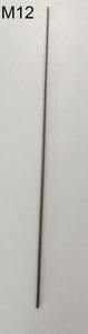 inox draad einde van M12 X 1000 mm 