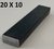 plat staal 20 X 10 mm