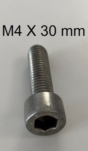 verzinkt inbusbout M4 X 30 mm