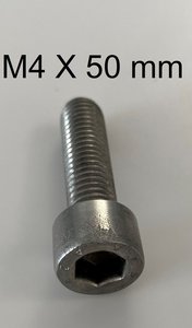 verzinkt inbusbout M4 X 50 mm
